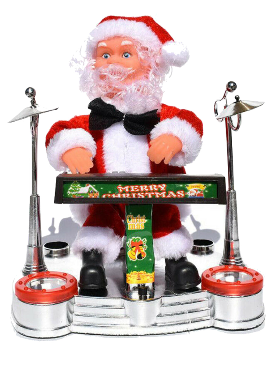 Santa Playing Piano Tabletop Christmas Decoration - Main Image