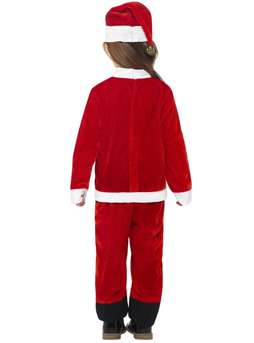 Image of Santa Cutie Toddler Girls Christmas Costume - Back View