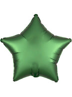 Satin Luxe Emerald Green Foil 45cm Star Balloon - Main Image