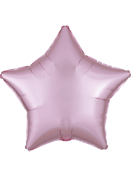 Satin Luxe Pastel Pink Foil 45cm Star Balloon - Main Image