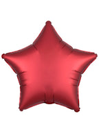 Satin Luxe Sangria Red Foil 45cm Star Balloon - Main Image