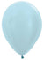 Image of Satin Pearl Blue Single 30cm Latex Balloon