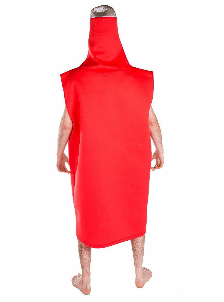 Saucy Tomato Ketchup Novelty Adults Costume - Back Image