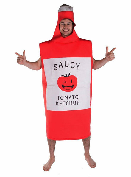 Saucy Tomato Ketchup Novelty Adults Costume - Main Image