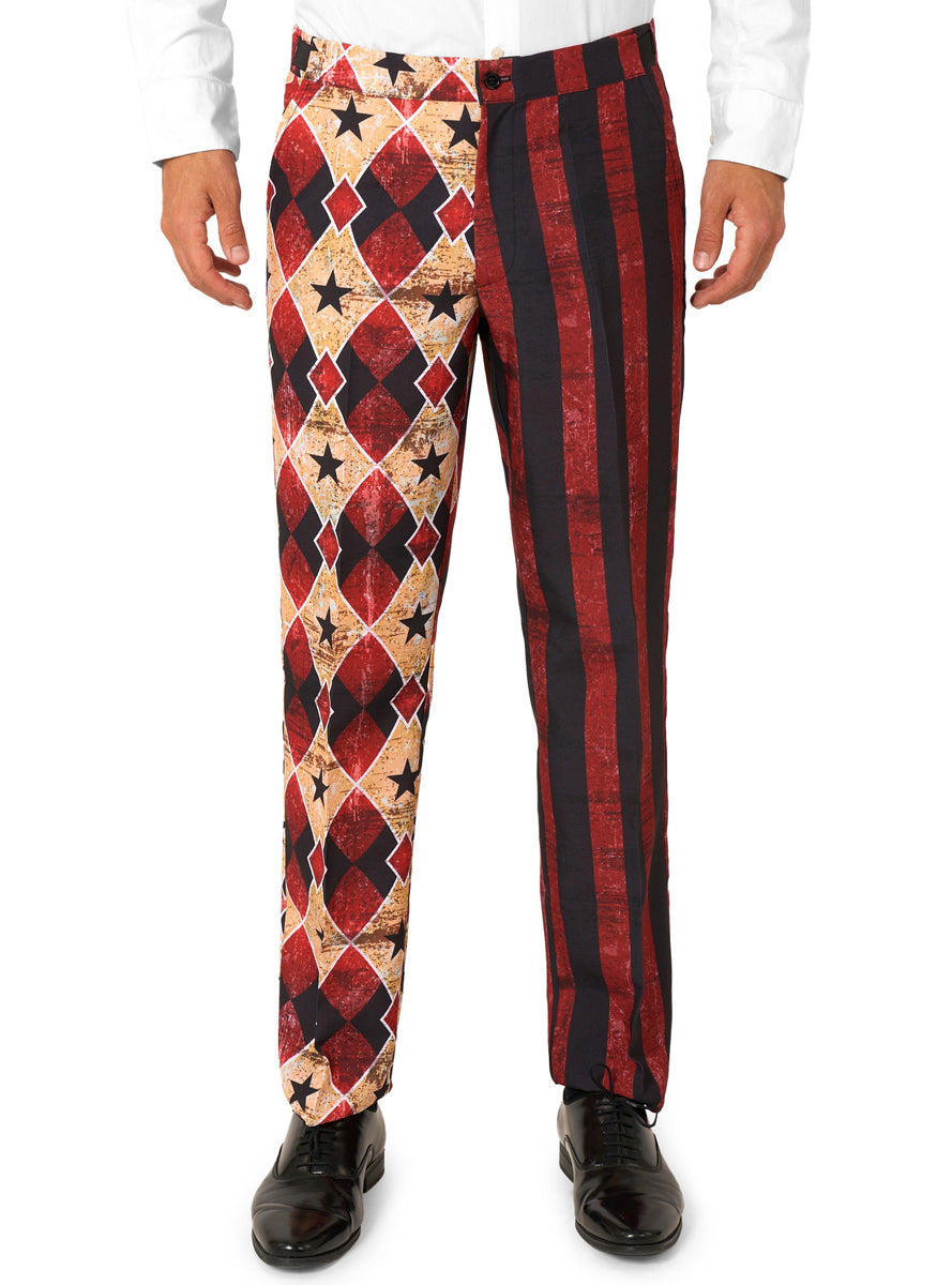 Scary Clown Mens Halloween Costume Suit - Pants Image