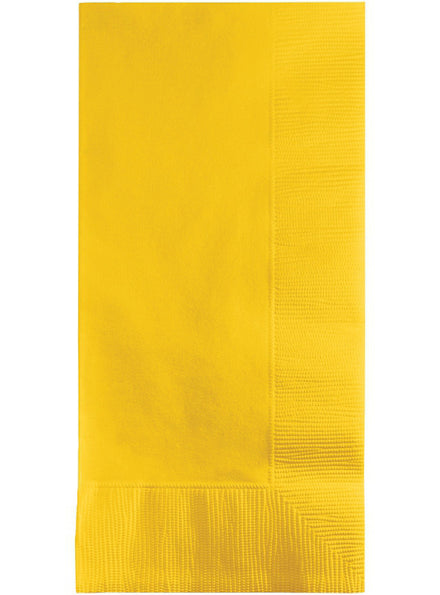 School Bus Yellow 50 Pack 40cm Dinner Napkins – Main Image