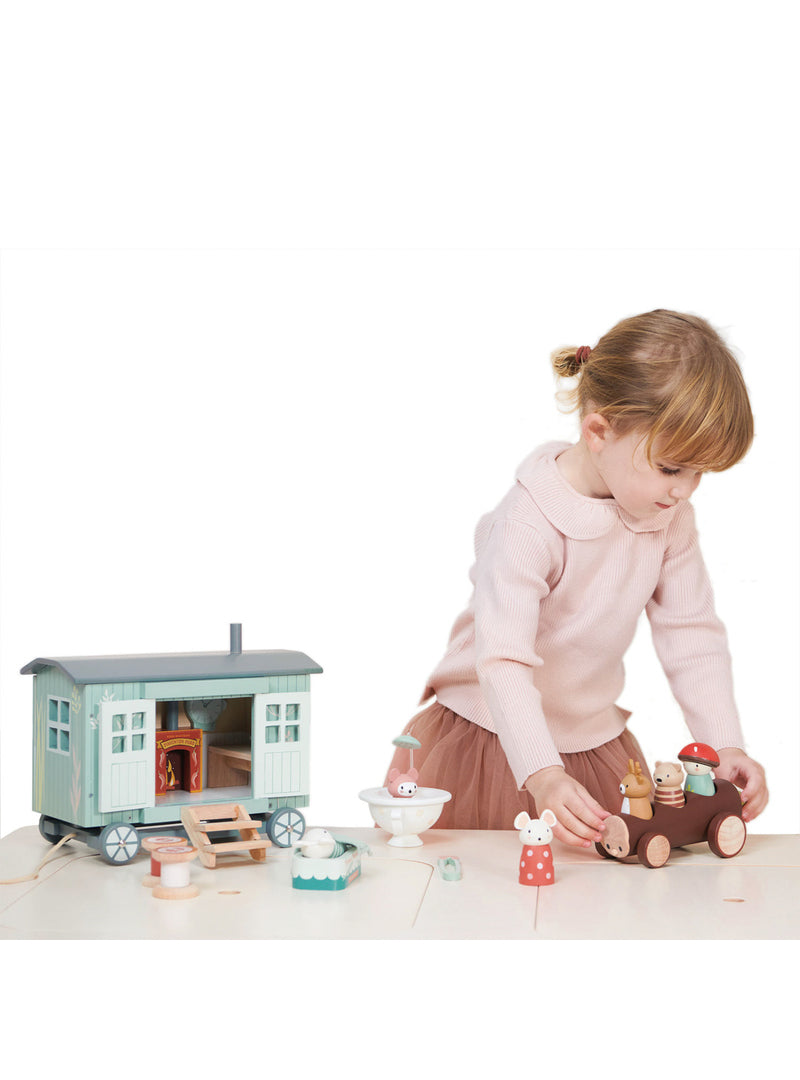 Secret Meadow Shepherds Hut Childrens Wooden Toy Set - Lifestyle Image 1
