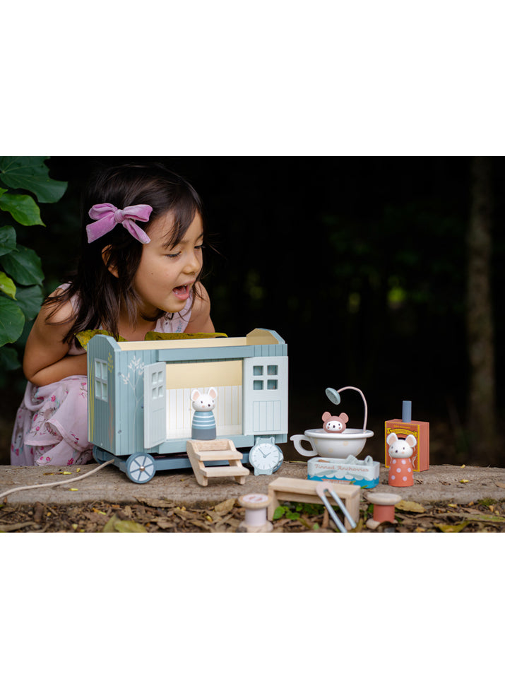 Secret Meadow Shepherds Hut Childrens Wooden Toy Set - Lifestyle Image 4