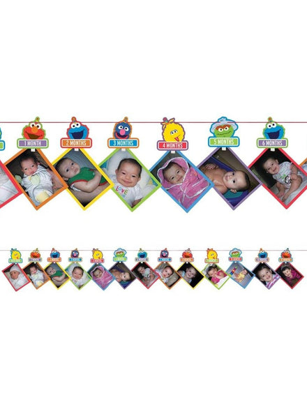 Elmo Turns 1 Photo Garland - Main Image