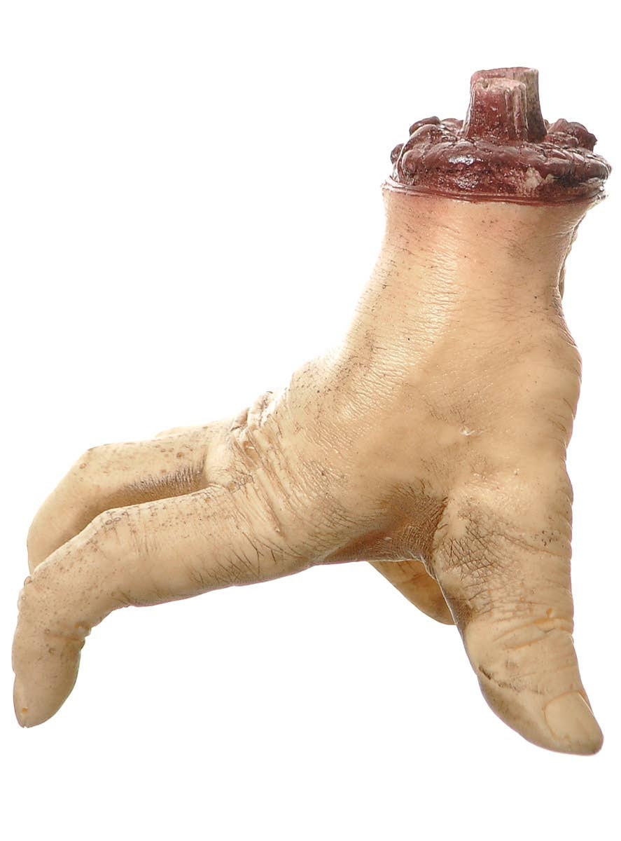 Image of Gory Severed Hand Thing Halloween Costume Prop - Side View