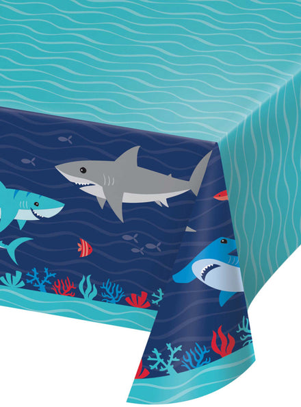 Shark Party 259cm All Over Print Paper Table Cover – Main Image