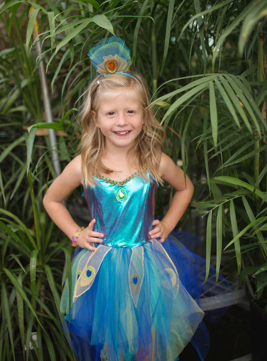 Shimmer Girls Peacock Tutu Costume - Lifestyle Image 4