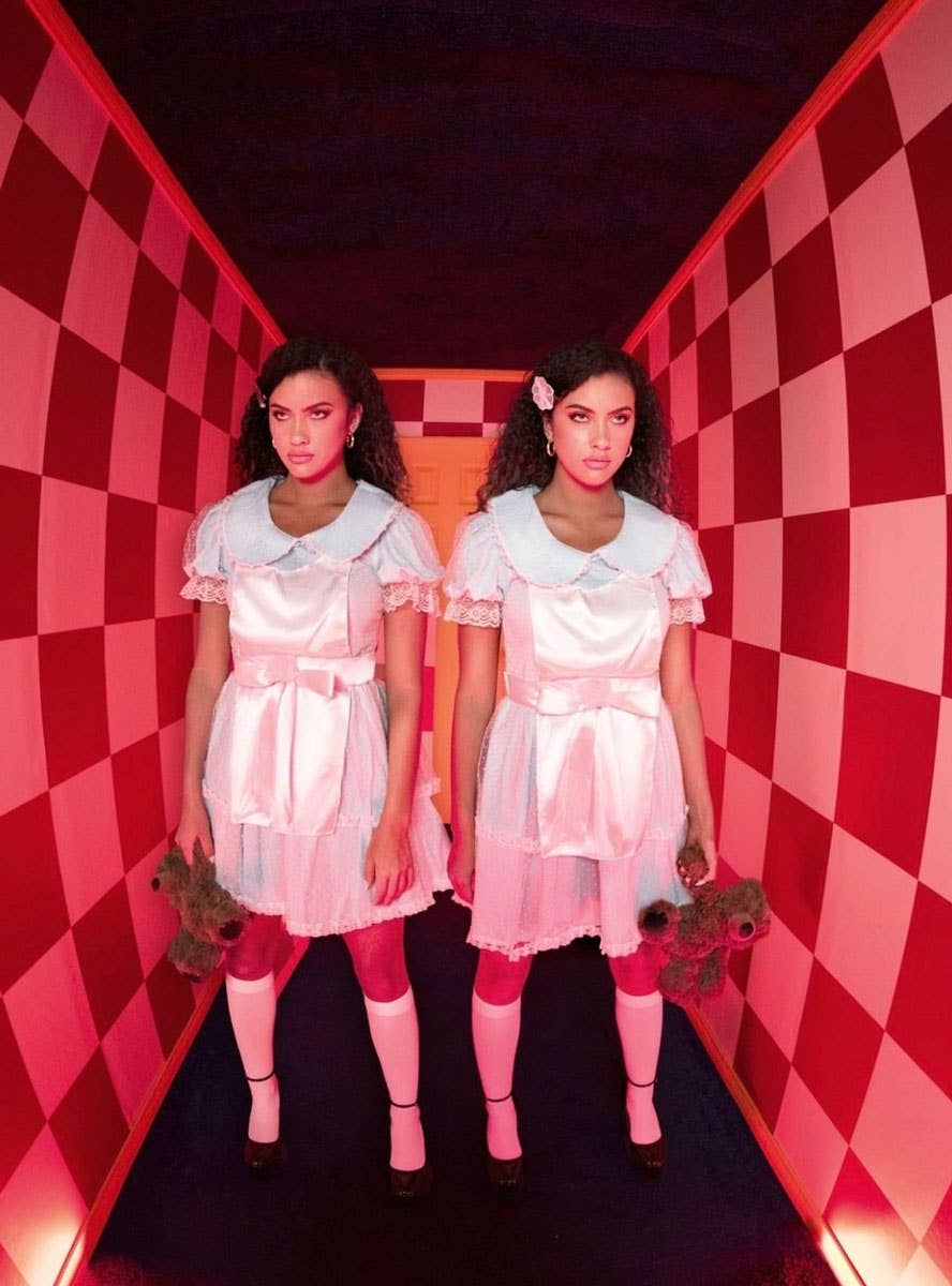 Women's Shining Twin Halloween Fancy Dress Costume Lifestyle Image
