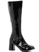 Women's Black Go Go Boots High Heel Platform Heel Shoes 60's Retro Costume Boots Main Image
