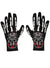 Image of Short Black Day of the Dead Skeleton Costume Gloves