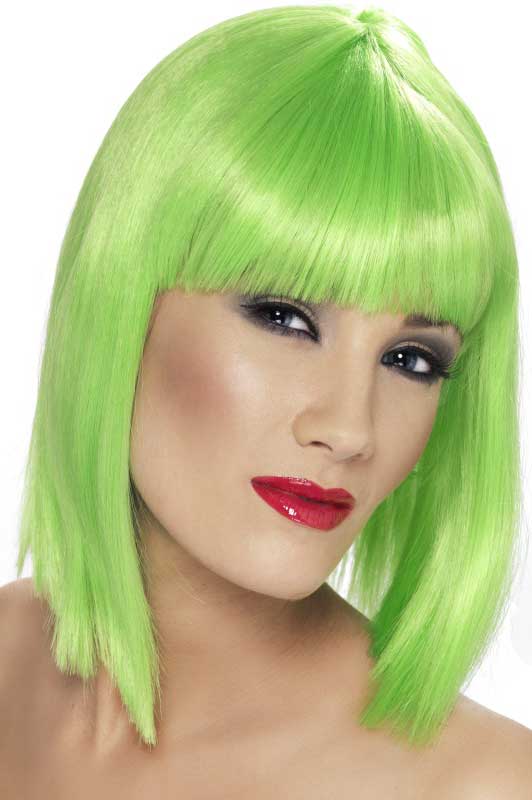 Neon Green Glam Wig Neon Green Glam Wig