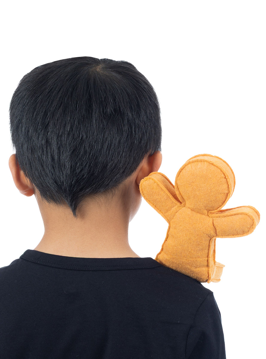 Shrek Novelty Gingy Shoulder Sitter Costume Accessory - Back Image