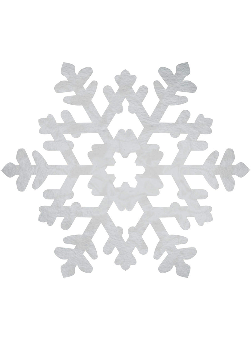 Silver Foil Christmas Snow Flake Decoration 38cm