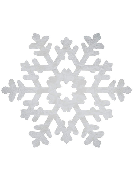 Silver Foil Christmas Snow Flake Decoration 38cm