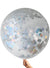 Image of Iridescent Silver Confetti Filled Jumbo 90cm Latex Balloon