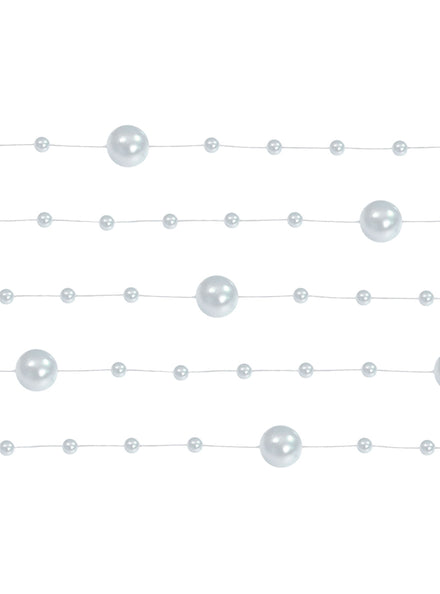 Silver Pearl 130cm Long Garland - Main Image