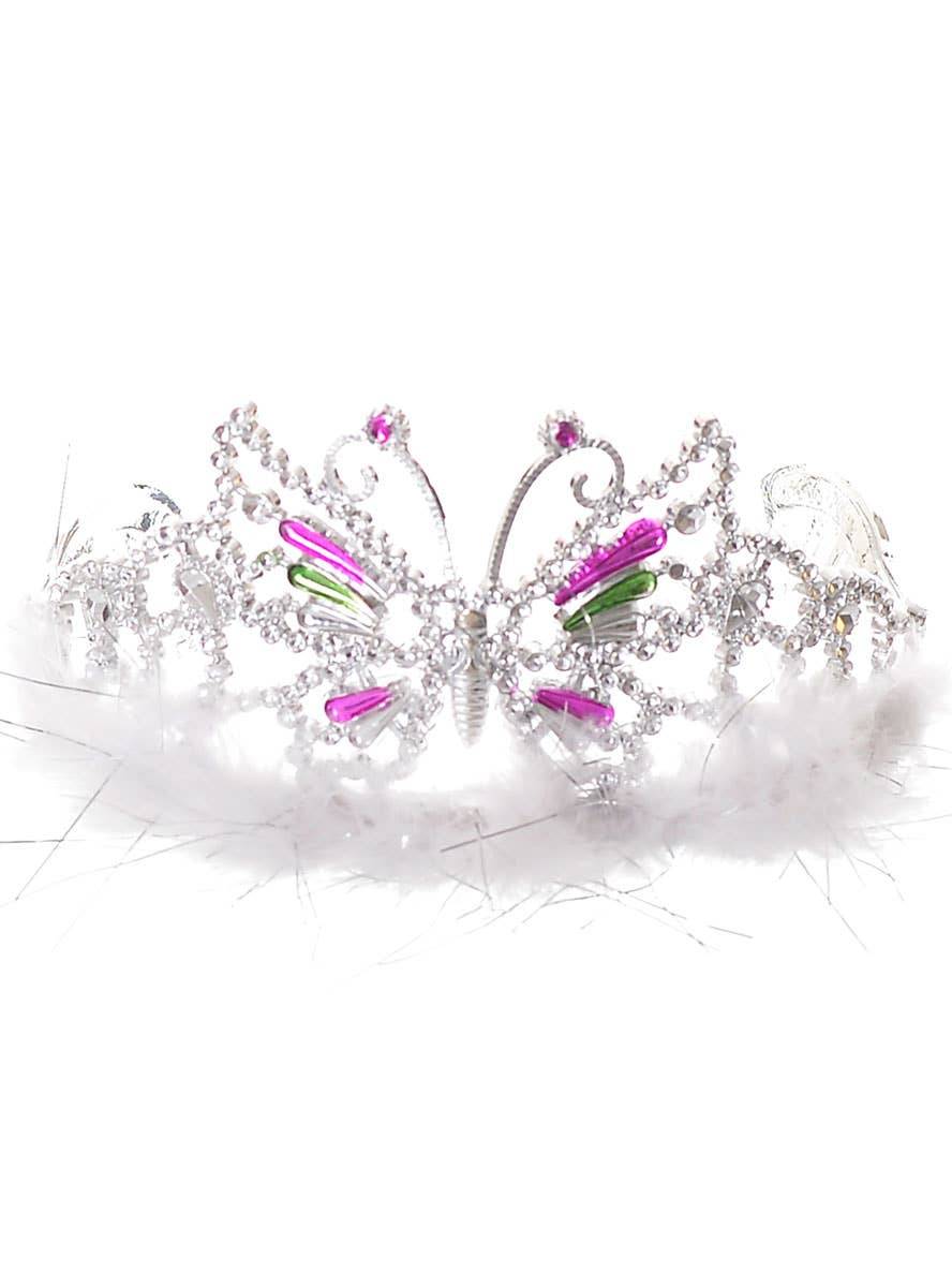 White Tinsel Feather Headband Costume Accessory White Tinsel Feather Headband Costume Accessory