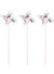 Image of Metallic Silver 6 Pack Windmill Cake Toppers