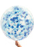 Image of Blue Confetti Filled Jumbo 90cm Latex Balloon