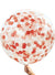 Image of Red Confetti Filled Jumbo 90cm Latex Balloon