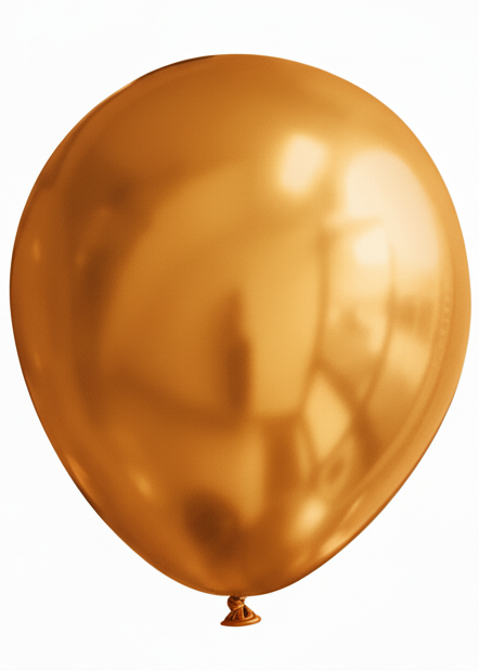 Gold Metallic Single 30cm Latex Balloon