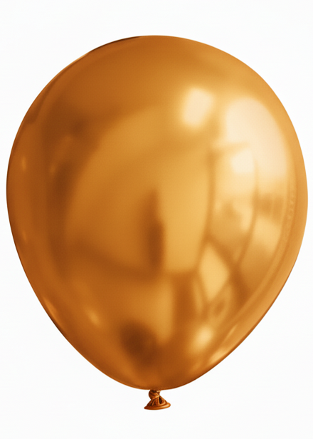 Gold Metallic Single 30cm Latex Balloon