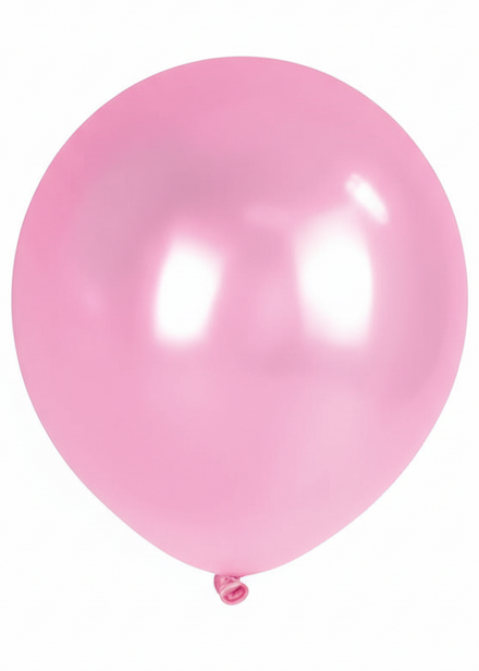 Metallic Pink Single Latex 30cm Balloon