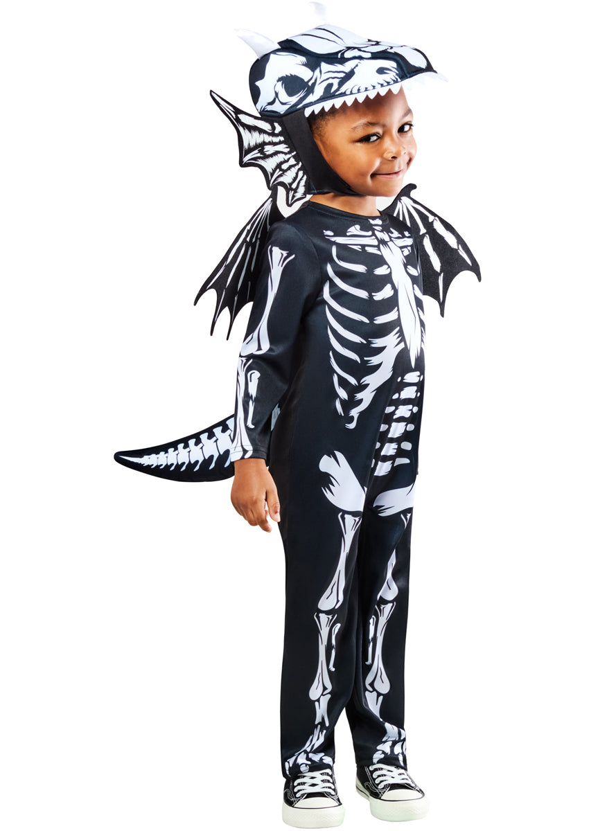 Halloween Boys Skeleton Dragon Costume - Alternate Image