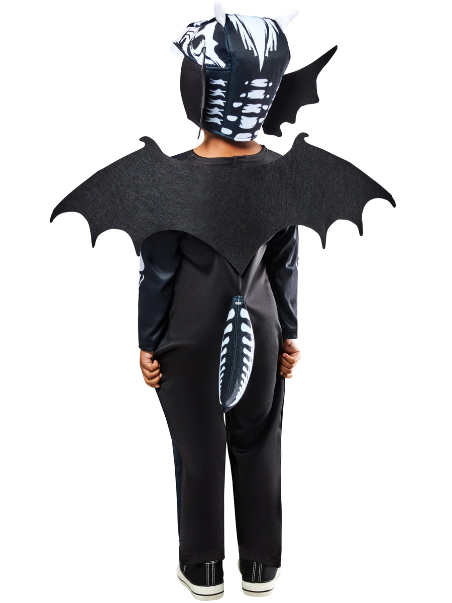 Halloween Boys Skeleton Dragon Costume - Back Image