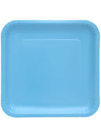 Image of Sky Blue 20 Pack 23cm Square Paper Plates