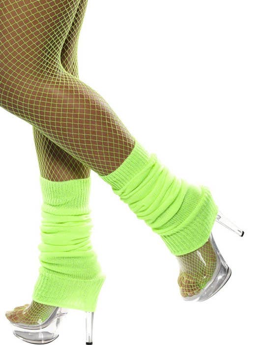 Neon Green Back to the 80s Costume Leg Warmers