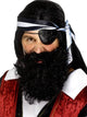 Black Faux Hair Pirate Costume Beard and Moustache Set