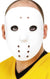 Plastic White Hockey Mask Costume Accessory Main Image