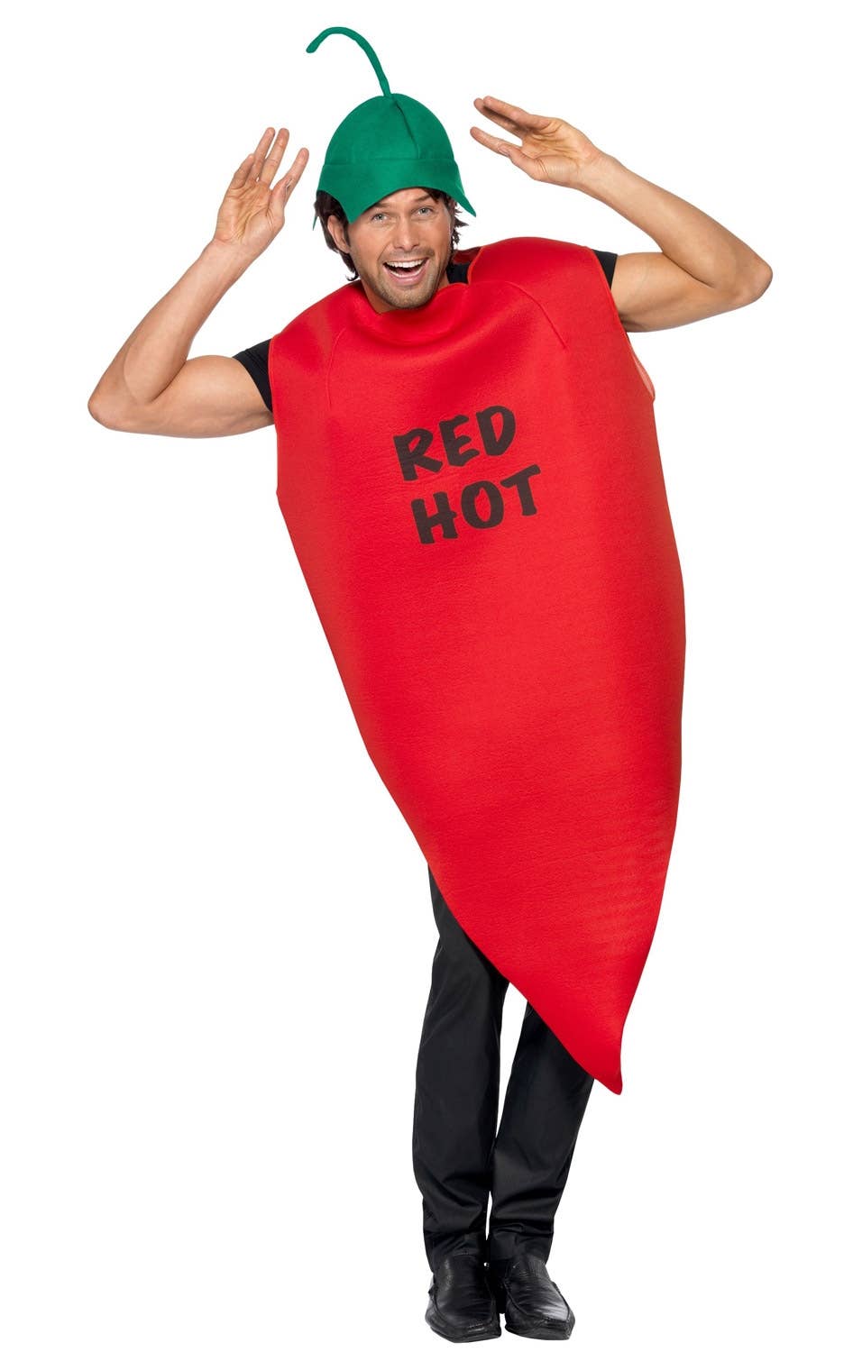 Novelty Adult's Red Hot Chilli Pepper Costume Image 1