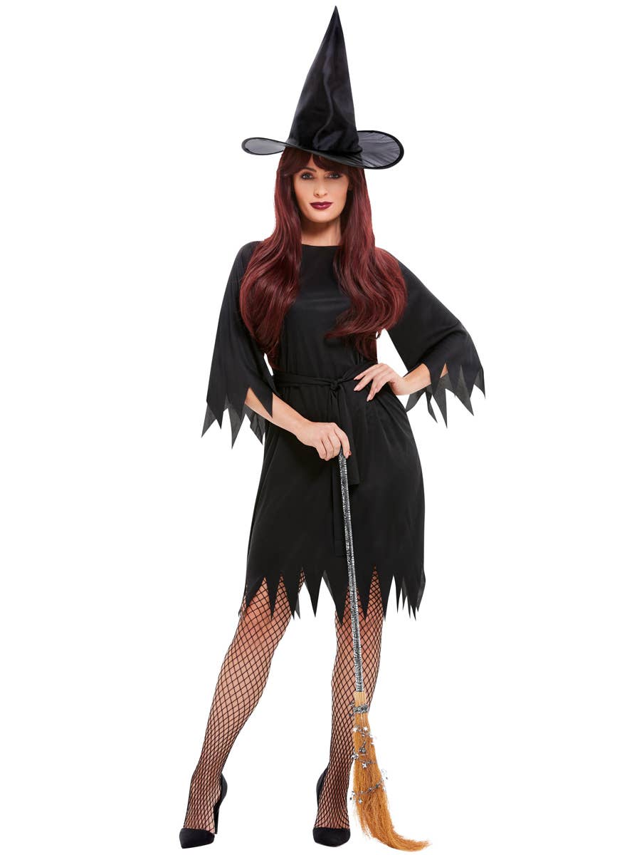 Cheap Black Witch Halloween Costume | Womens Spooky Witch Costume Cheap Black Witch Halloween Costume | Womens Spooky Witch Costume