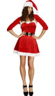 Santa Women's Sexy Christmas Dress Up Costume Front View