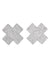 Silver Glitter Cross Modesty Chest Pasties