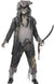 Raggedy Grey Men's Pirate Ghoul Halloween Costume - Front View