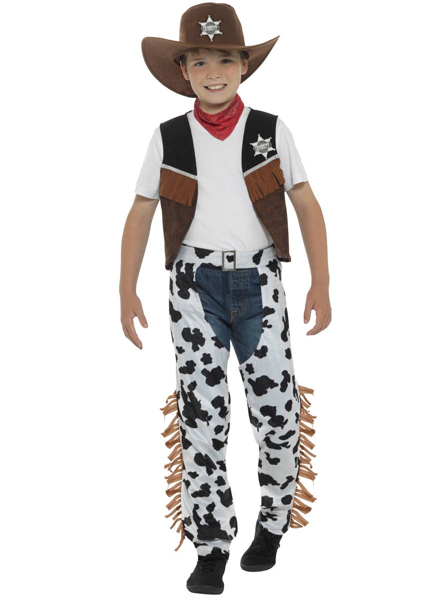 Texas Cowboy Boys Wild West Fancy Dress Costume Main Image