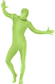 Men's Green Skin Suit Fancy Dress Costume Front