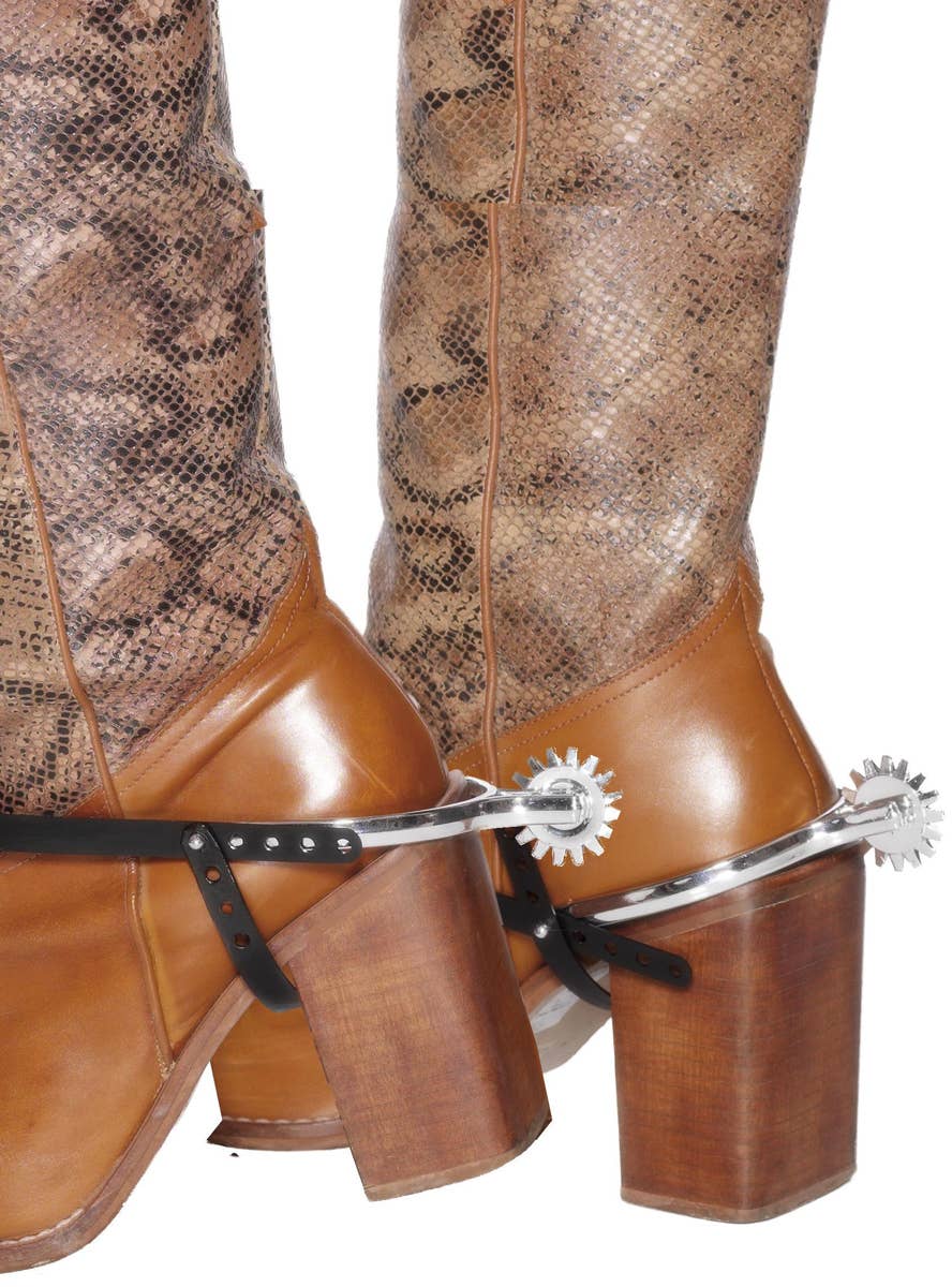 Cowboy Spurs Adults Western Style Costume Accessory Main Image