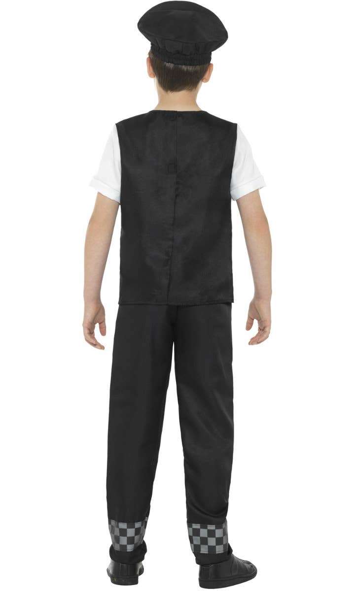 Cop Boys Police Officer Fancy Dress Costume Back Image