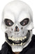 Adults White Latex Skull Halloween Costume Mask  