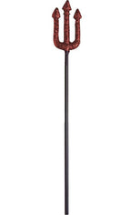 Mini Red Glitter Devil Trident Costume Weapon