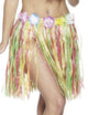 Short Multicoloured Hawaiian Costume Hula Skirt for Women - Main View
